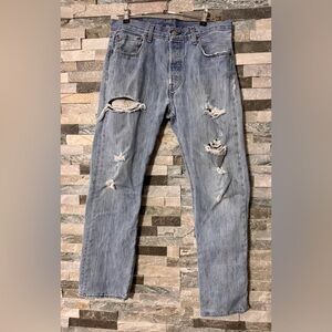 Levi's 501 Distressed Jeans 32x30